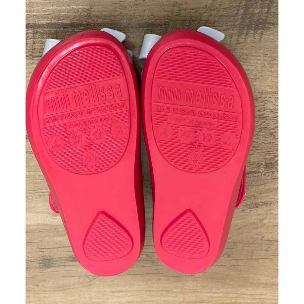Mini Melissa Ultragirl Mary Jane Jelly Shoes Pink  Toddler sz 7